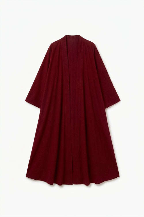 Abaya Bordeaux - MAHA Dossier Quattan