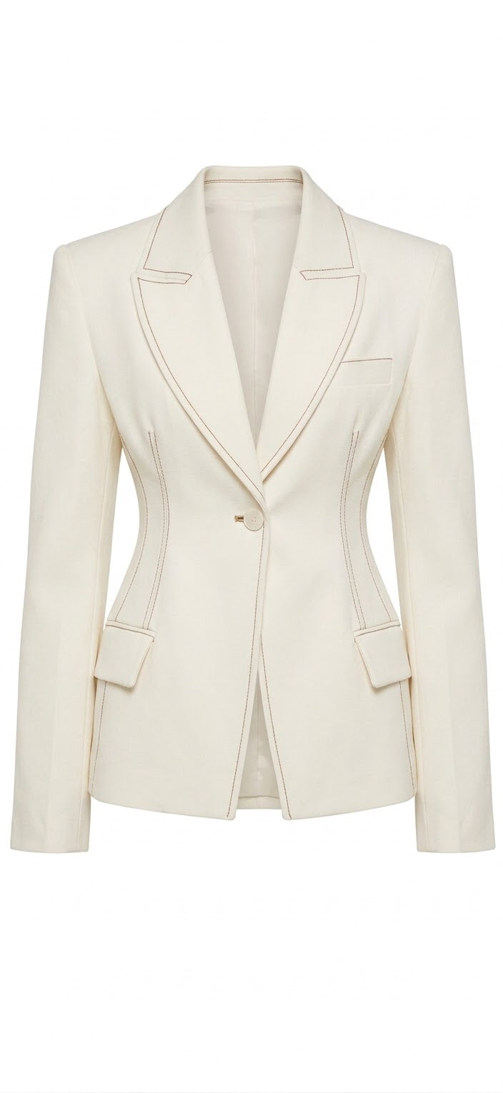 Blazer Blanc - TAMARA Dossier Quattan